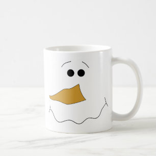 Snögubbeansikte Kaffemugg