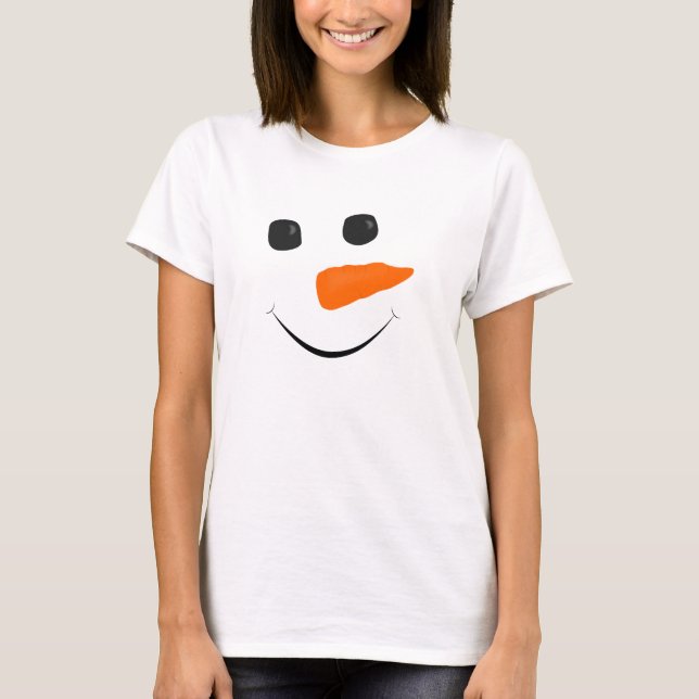 Snögubbeansikte T-shirt (Framsida)