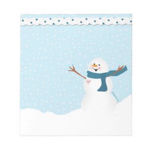 Snögubbeanteckningsblock Anteckningsblock