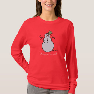 Snögubbear är kalla t-shirt