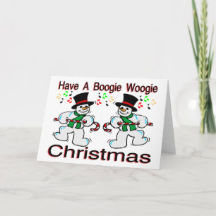 Snögubbear för BoogieWoogie jul Helgkort