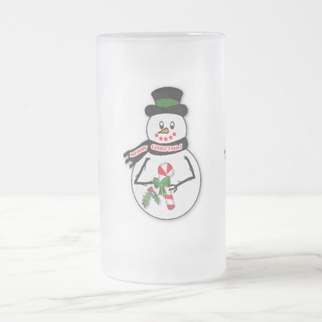 Snögubbear på frostigt 16 uns. Mugg (Center)