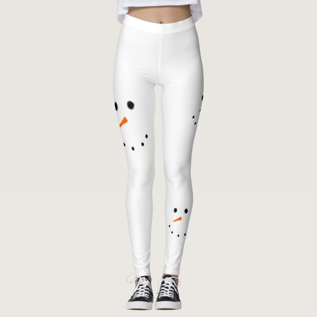 Snögubbedamasker Leggings (Framsida)