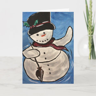 Snögubbehelgdagkort Helgkort
