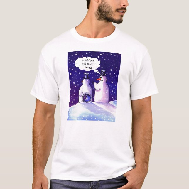 Snögubbehumor på dess bäst tee shirt (Framsida)