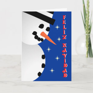 Snögubbejulafton - spanjor helgkort