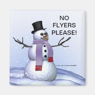 Snögubbejulen inga reklamblad behar magneten magnet