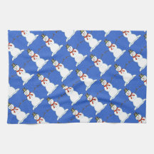 Snögubbejulkökshandduk