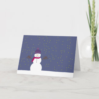 Snögubbejulkort Helgkort