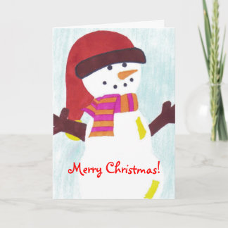 Snögubbejulkort Helgkort