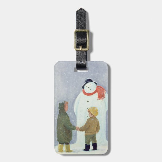 Snögubben Bagagebricka (Vertikal Framsida)