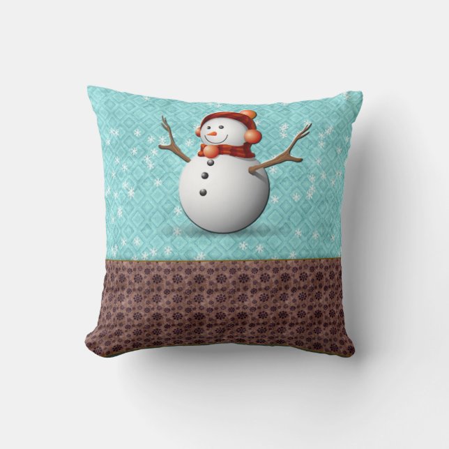 snögubben dämpar kudde (Framsida)