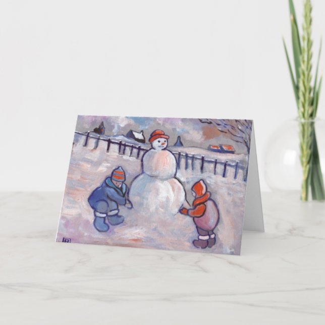 SNÖGUBBEN HELGKORT (Framsida)
