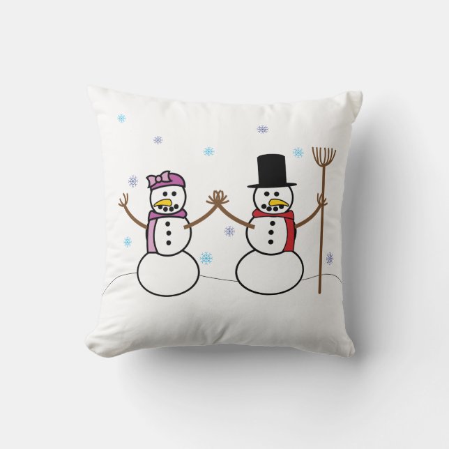 Snögubben kudder kudde (Framsida)