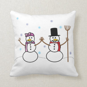 Snögubben kudder kudde