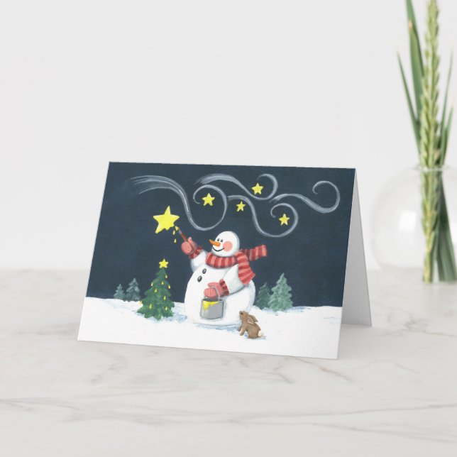 Snögubbestjärnamålare Helgkort (Framsida)