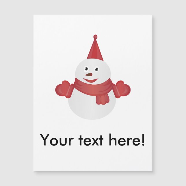 Snögubbetecknad (Framsida)