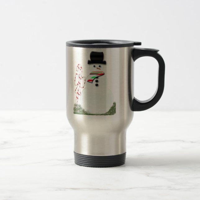 Snögubbetravel mug resemugg (Höger)