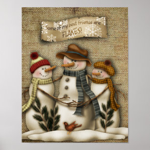Snögubbevänner Poster