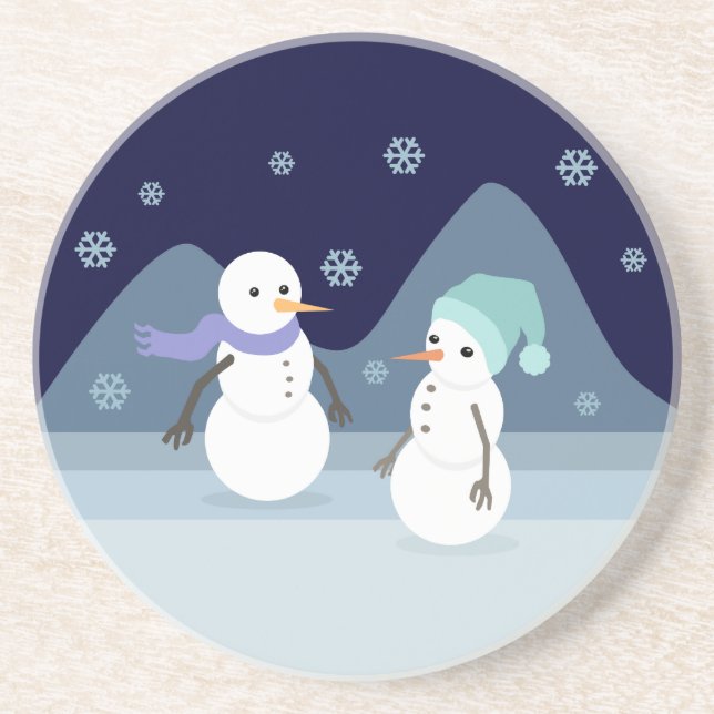 Snögubbevänner Underlägg (Framsidan)