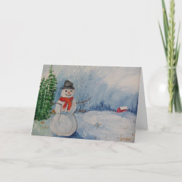 Snögubbevinter Helgkort