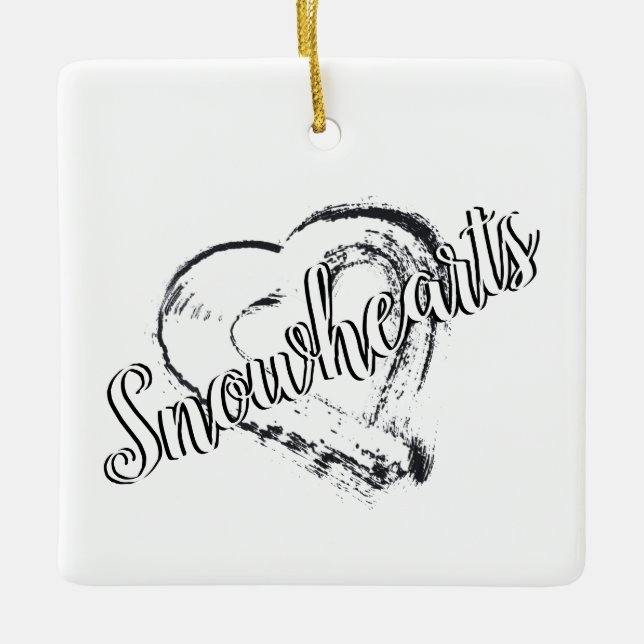 Snöhjärta Ornament Månhjärta (Framsida)