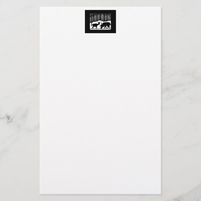 Snöhjort Brevpapper (Framsida)