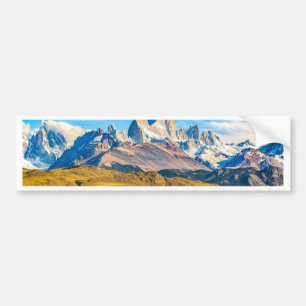 Snöig Andes berg, El Chalten, Argentina Bildekal