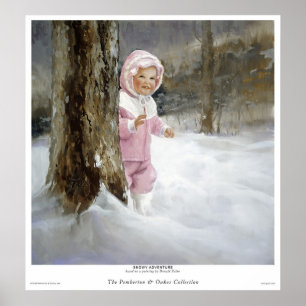 Snöig äventyr poster