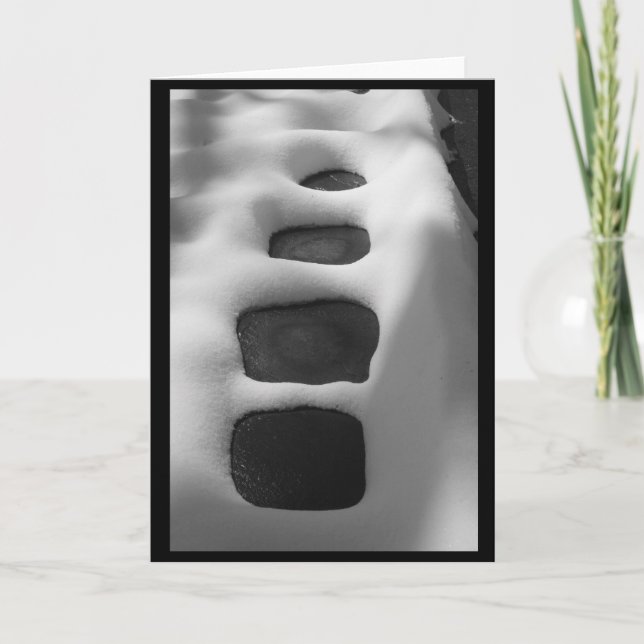 Snöig bana (förbigå), kort (Framsida)