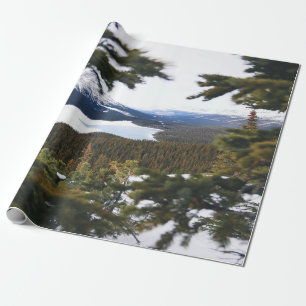 Snöig berg presentpapper