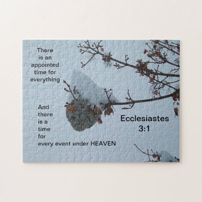 Snöig bibikupa och verse pussel (Horisontell)