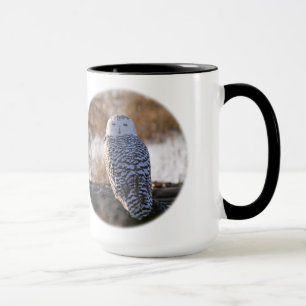 Snöig blinka för uggla mugg