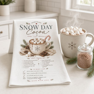 Snöig chokladmix recept jul kökshandduk