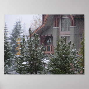 Snöig dag i Whistler, B.C. Poster