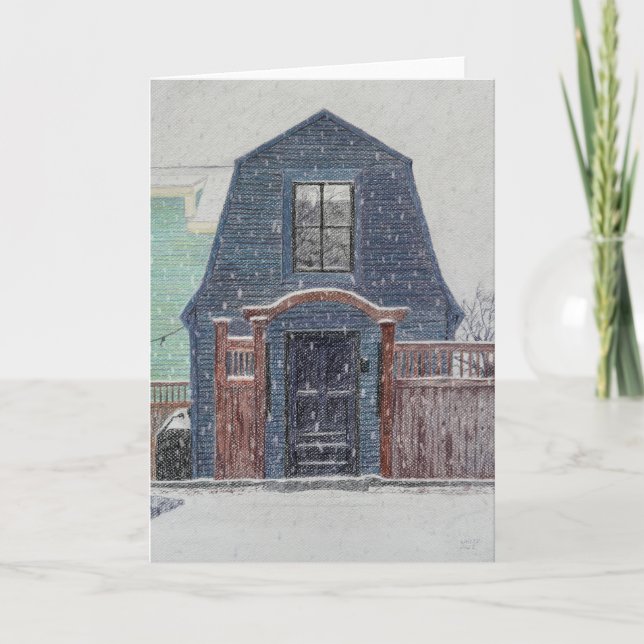 Snöig Dag Kort (Framsida)
