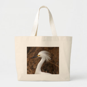 Snöig Egret Jumbo Tygkasse