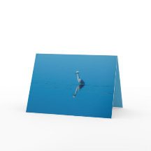 Snöig Egrethälsningkort