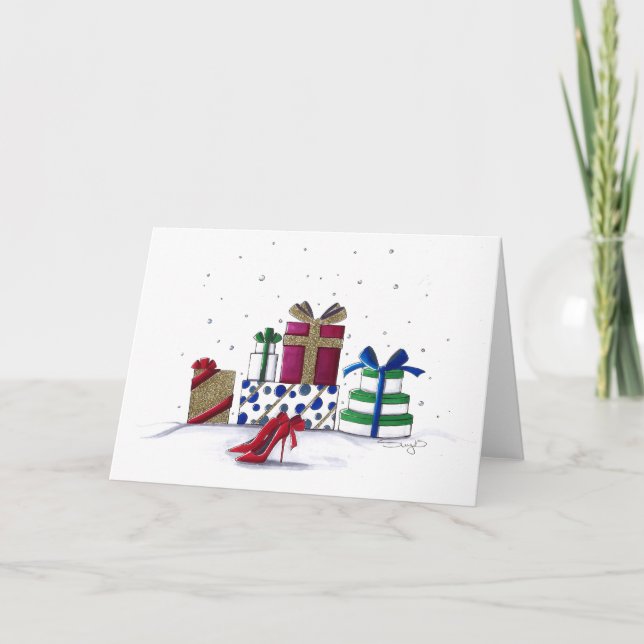 Snöig förvånar helgkort (Framsida)