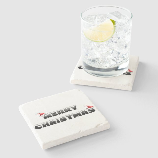 SNÖIG GLAD JUL  STENUNDERLÄGG (Sidan)