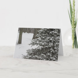 Snöig gräshelgdagkort helgkort