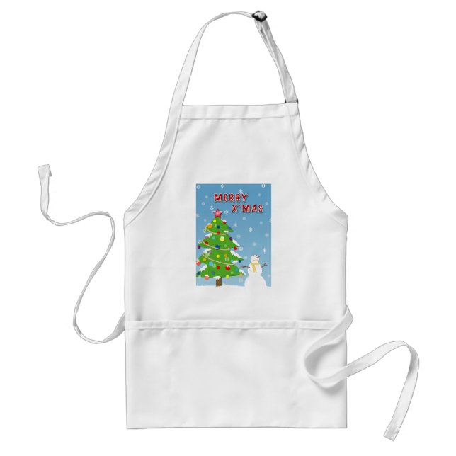 Snöig jul förkläde (Framsidan)