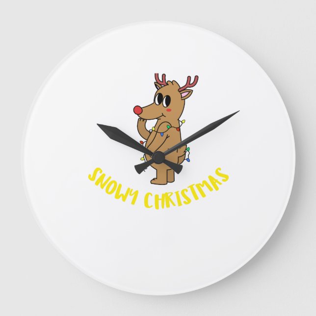 SNÖIG JUL STOR KLOCKA (Framsida)