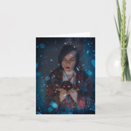 Snöig julPhotoshop konst Helgkort