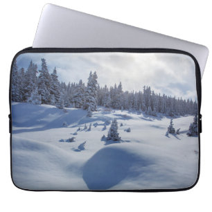 Snöig landskap laptop fodral