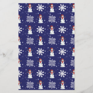 Snöig manar brevpapper