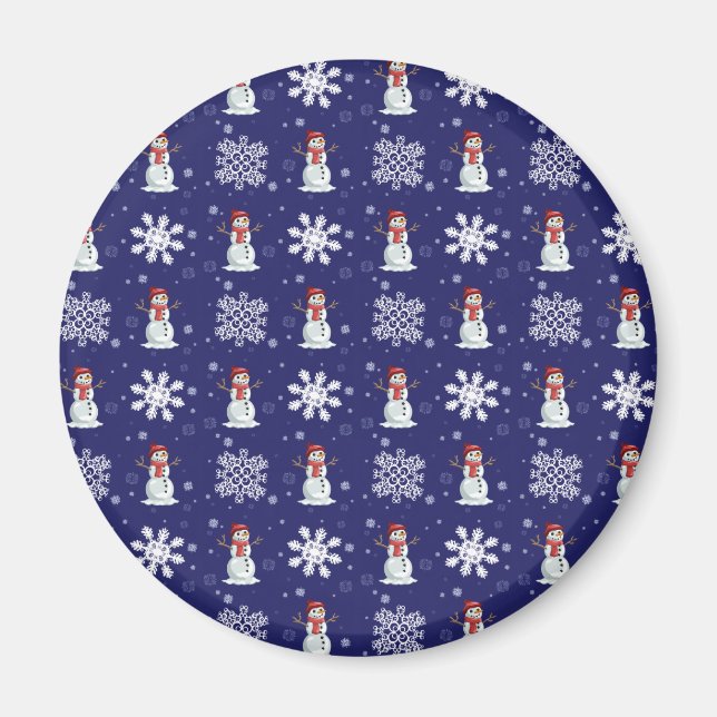 Snöig manar magnet (Framsidan)