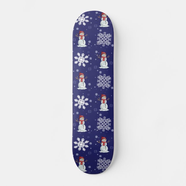 Snöig manar skateboard bräda 19,5 cm (Framsida)