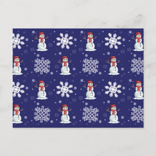 Snöig manar vykort (Framsida)