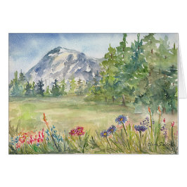 Snöig Monuntain tomt kort